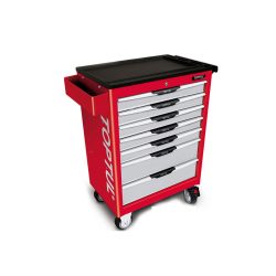 جعبه ابزار 7 کشو چرخ دار (قرمز) تاپ تول مدل TCAC0702