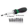 پیچ گوشتی بیت گیر 1/4 اینچ چپ و راست گرد مگنت دار تاپ تول مدل FTEA0806