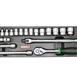 جعبه بکس 18 پارچه 3/8 تاپ تول مدل GCAD1805