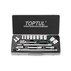 جعبه بکس 18 پارچه 1/2، 6 پر اینچی تاپ تول مدل GCAD1810