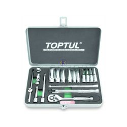 جعبه بکس 18 پارچه 1/4 بلند 12 پر اینچی تاپ تول مدل GCAD1817