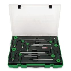 کیت آلن جعبه پلاستیکی 9 عددی دسته دار تاپ تول مدل GZC0903