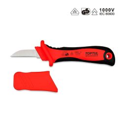 چاقو کابل بر باتیغه مستقیم 5 سانتی متر تاپ تول TOPTUL مدل SFAA5020V4