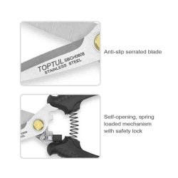 قیچی برش چرم ،پلاستیک و ورقه های نازک آهنی و استیل تاپ تول مدل SBCH0808