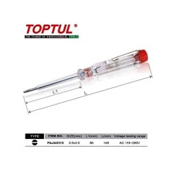 مجموعه پیچ گوشتی ضد برق 6عددی تاپ تول مدل GFE-0605