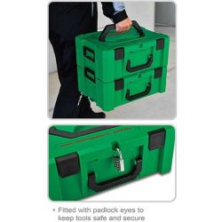 جعبه ابزار 13.5 لیتر سبز (بدون ابزار) تاپ تول مدل TBBE0201