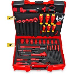 جعبه ابزار سامسونتی 42 پارچه ضد برق تاپ تول مدل GCZ042A