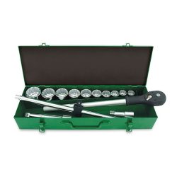 جعبه بکس 14 پارچه 3/4 ، 12 پر تاپ تول مدل GCAD1407