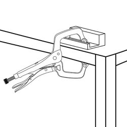 انبر قفلی گیره ای با صفحه گیر 6 تاپ تول مدل DMAA1A06