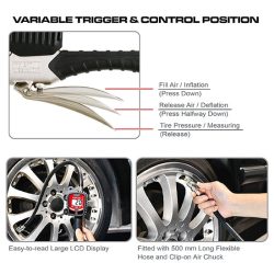 درجه تنظیم باد سواری شیلنگ خور 13.8-0 بار نمایشگر دیجیتال تاپ تول مدل JEBL200A